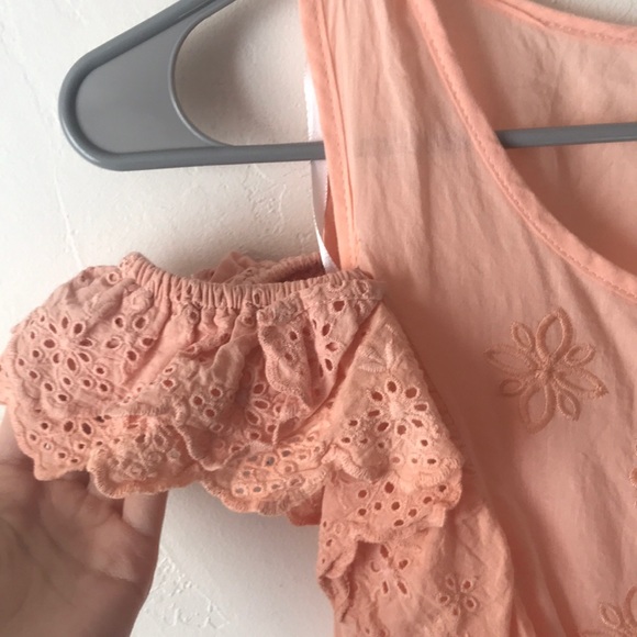 Sabo Skirt Peach Laser Cut Dress - Picture 3 of 3